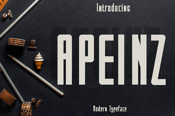 Apeinz Display Font for Bold Branding and Creative Campaigns