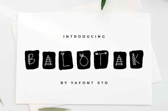 Balotak Display Font for Editorial Design Projects