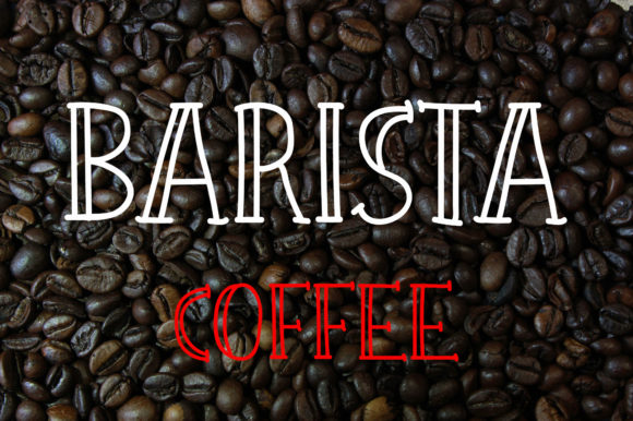 Barista Coffee Font for Creative Branding and Editorial Design
