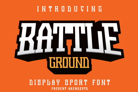 Battleground Font: A Vintage-Style Display Typeface for Craft Creators