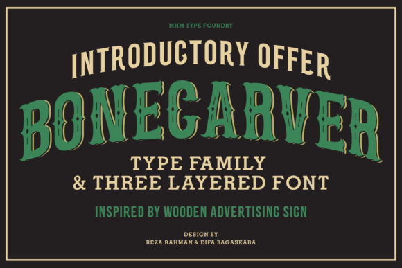 Bone Carver Font: A Display Typeface for Creative Makers
