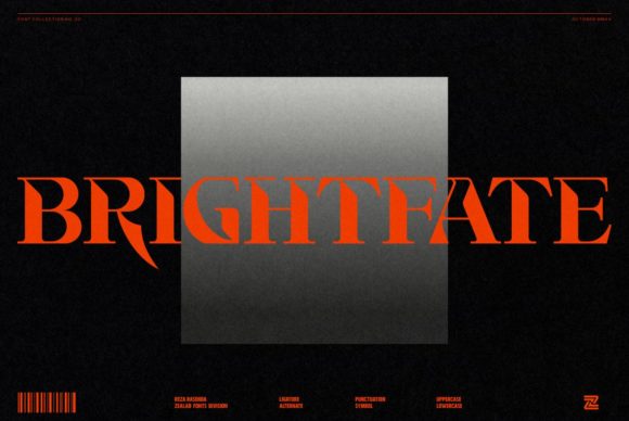 Brightfate Font: A Display Typeface for Medieval-Inspired and Urban Craft Designs