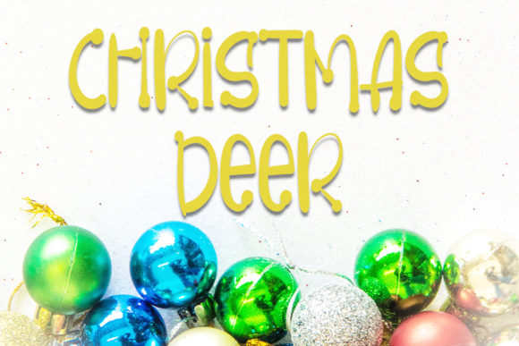 Christmas Deer Font for Festive and Trendy Campaign Designs