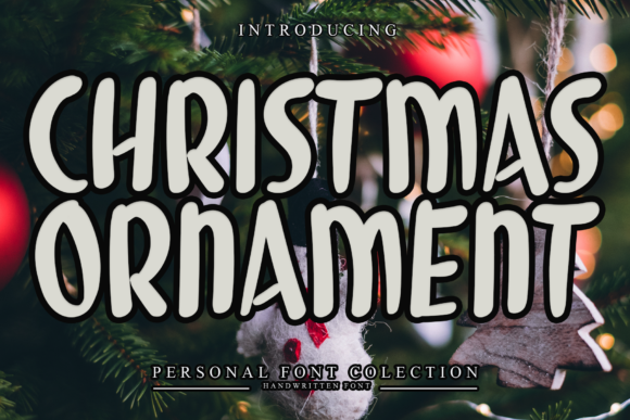 Christmas Ornament Font for Editorial Design and Branding