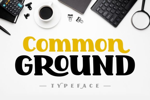 Common Ground Font for Bold Web Design and Branding