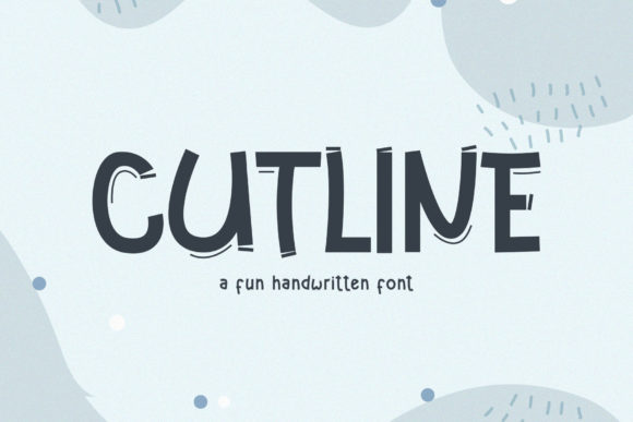 Cutline: A Fun and Quirky Display Font for Creative Web Design