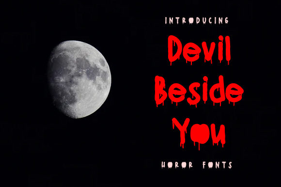 Devil Beside You Font for Spooky Design Projects