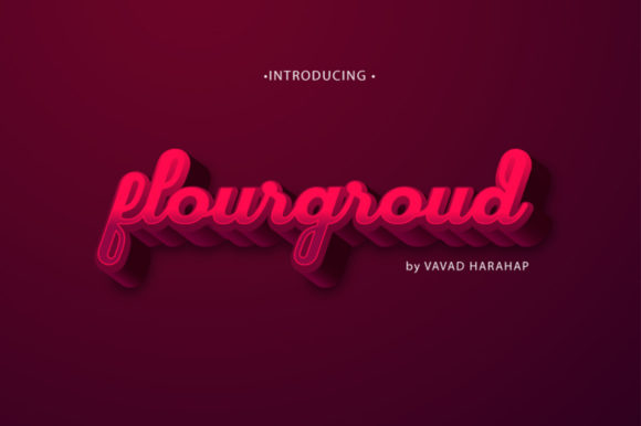 Flourground: A Bold Display Font for Modern Designers