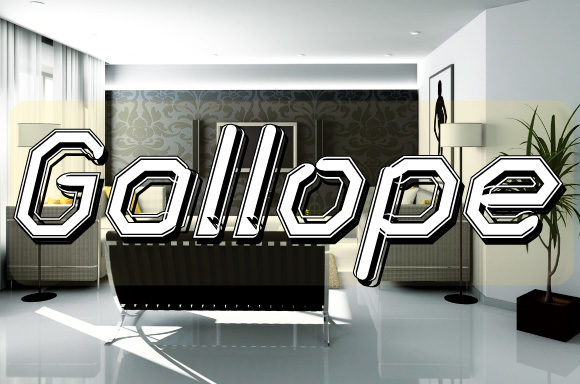 Gallope: The Outlined Display Typeface for High-Impact Branding