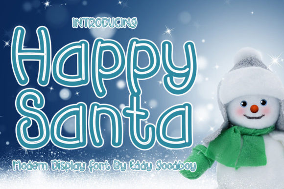 Happy Santa Font for Playful Branding and Design Projects