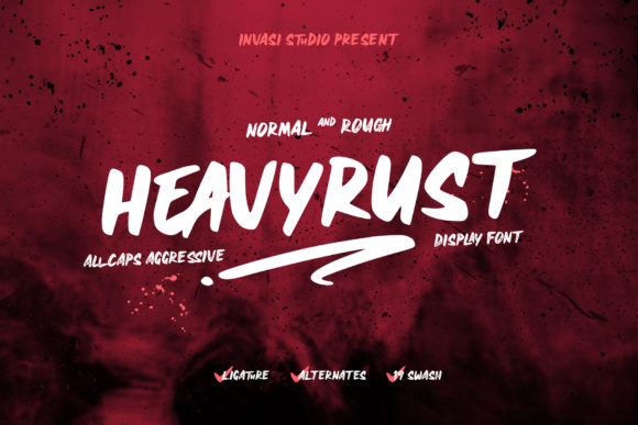 Heavyrust: A Bold Display Font for Impactful Designs
