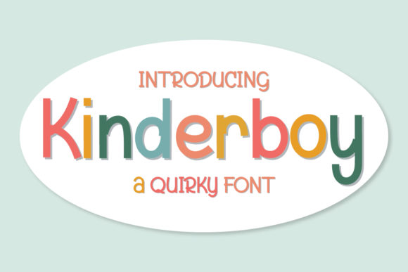 Kinderboy Typeface: A Playful Display Font for Children’s Content