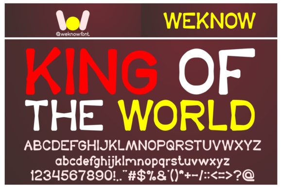 King of the World Font for Editorial Design