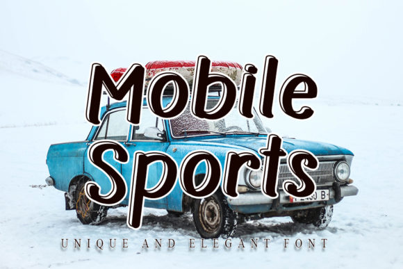 Mobile Sports Font for Modern Editorial Design