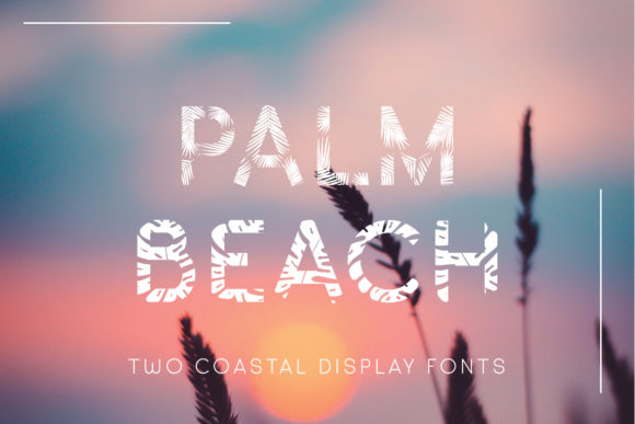 Palm Beach Display Font for Editorial Design