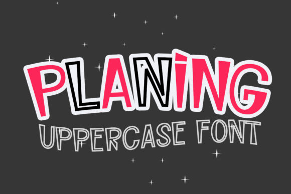 Planing Font: A Display Typeface with Bold Personality
