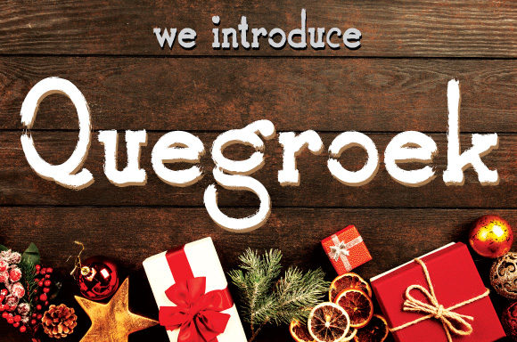 Quegroek: A Casual Display Font for Editorial and Creative Projects