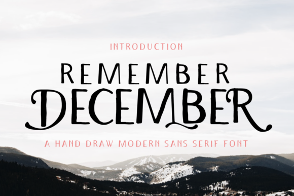 Remember December Font: A Modern Display Typeface for Craft Creators