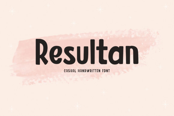 Resultan: A Display Font for Creative Publishing