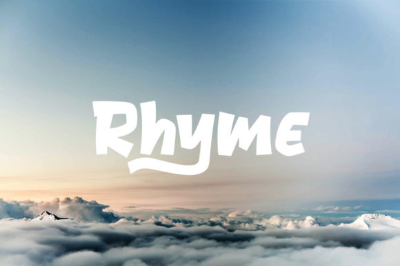 Rhyme Display Font for Bold Editorial Design