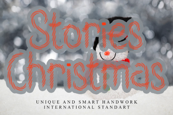 Stories Christmas Font for Digital Design and Branding