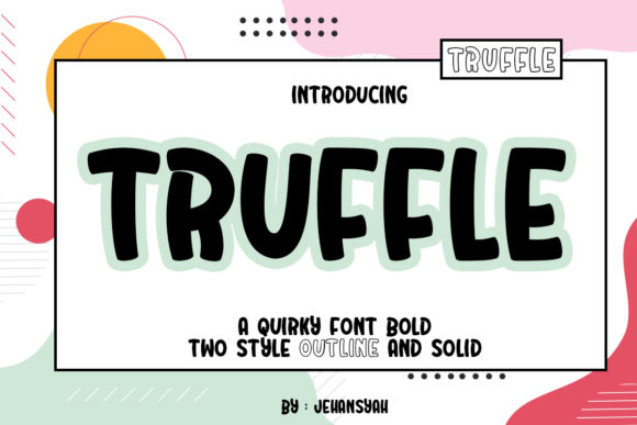 Truffle Display Font for Playful Web Design