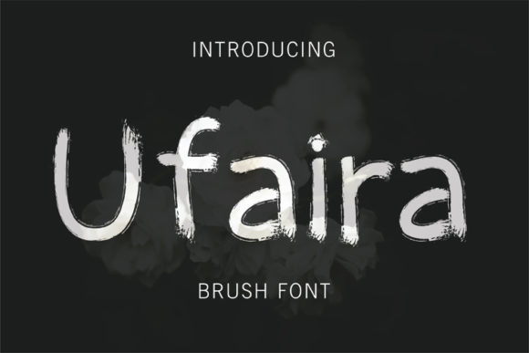 Ufaira: A Classic Style Brush Display Font for Memorable Branding