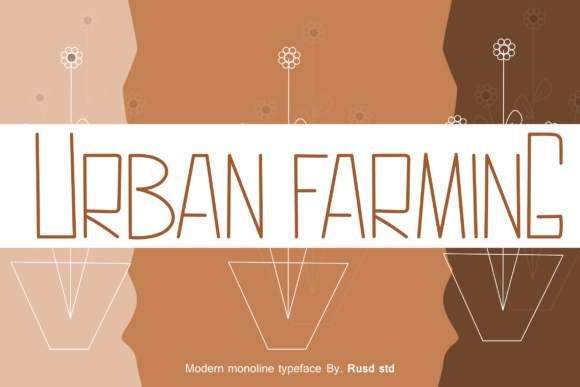 Urban Farming Font for Modern Marketing Campaigns