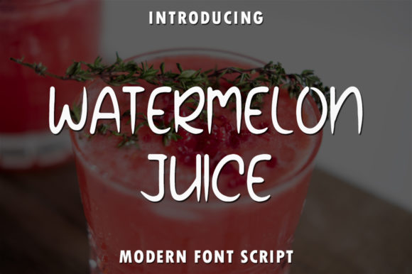 Watermelon Juice Font for Memorable Branding and Headlines