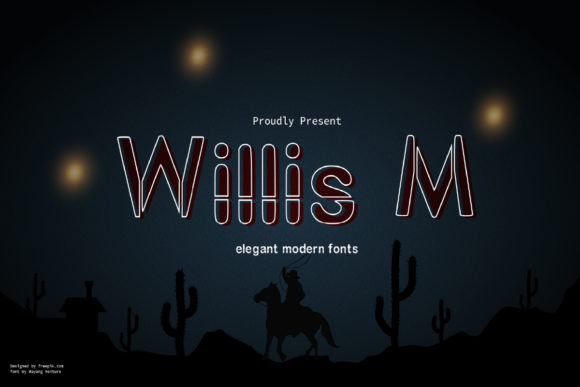 Willis M: A Modern Techno Display Font for Bold Branding